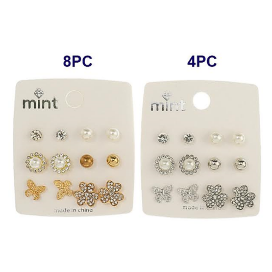 JAE45562 - 6 Pair Clover Earring Set