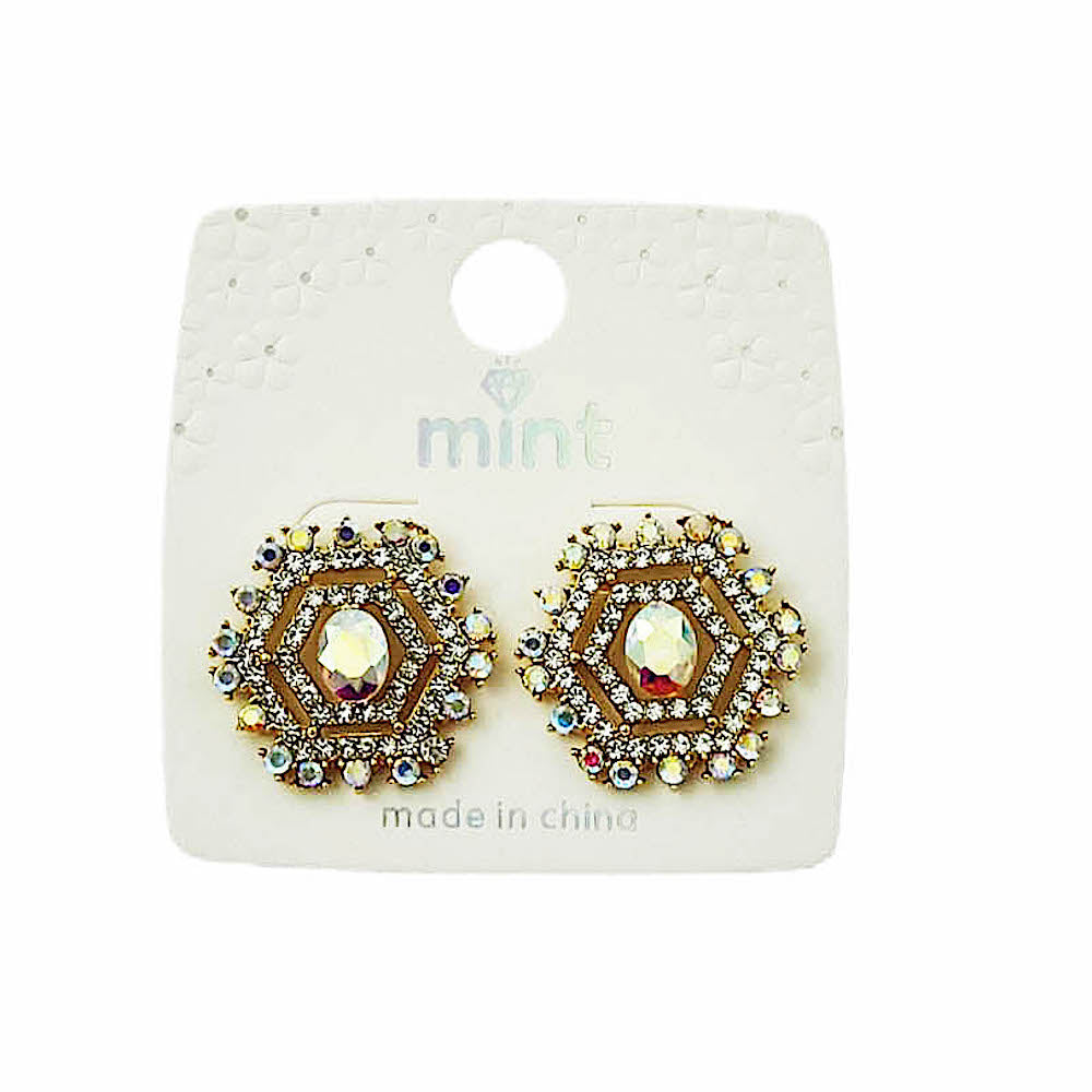 JAE46553 - Rhinestone Post Earring