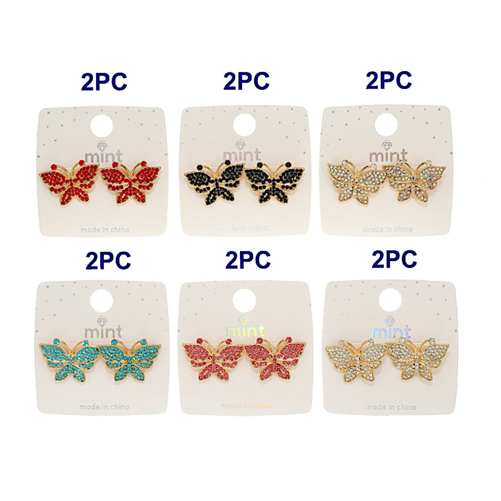 JAE46839 - Pavé Butterfly Post Earring