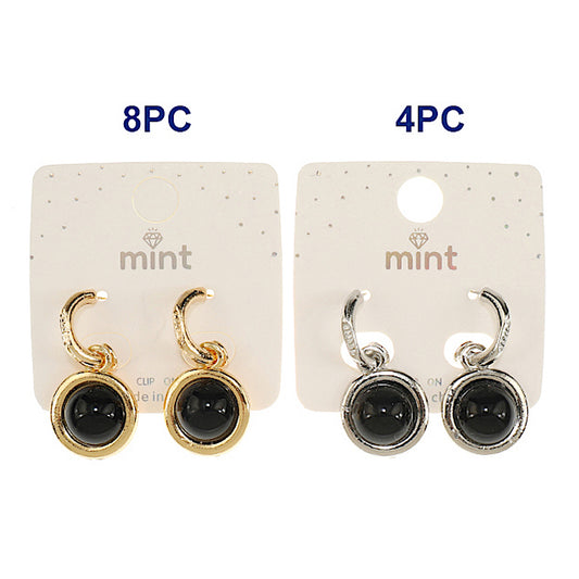 JAE47812 - Black Dangle Earring