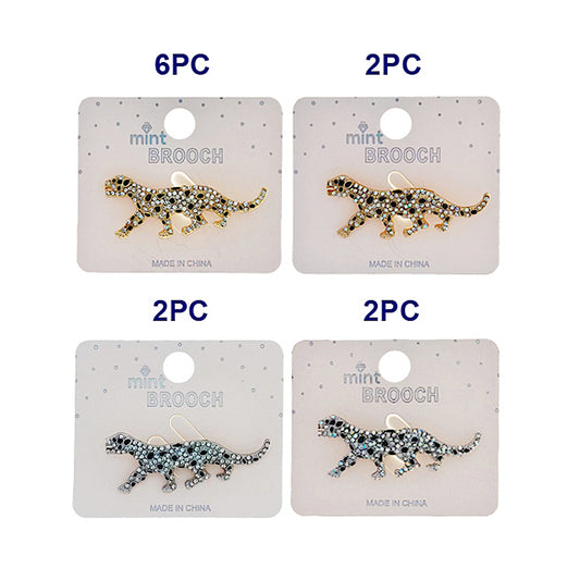 Rhinestone Cheetah Brooch