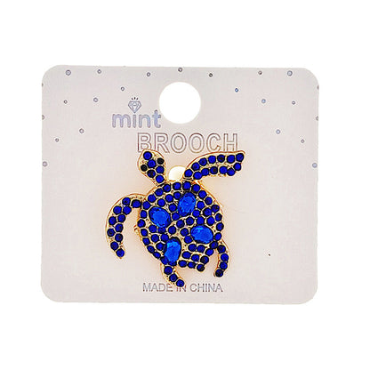 JAH48752 - Rhinestone Sea Turtle Brooch