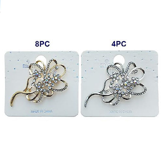 Rhinestone Flower Bouquet Brooch