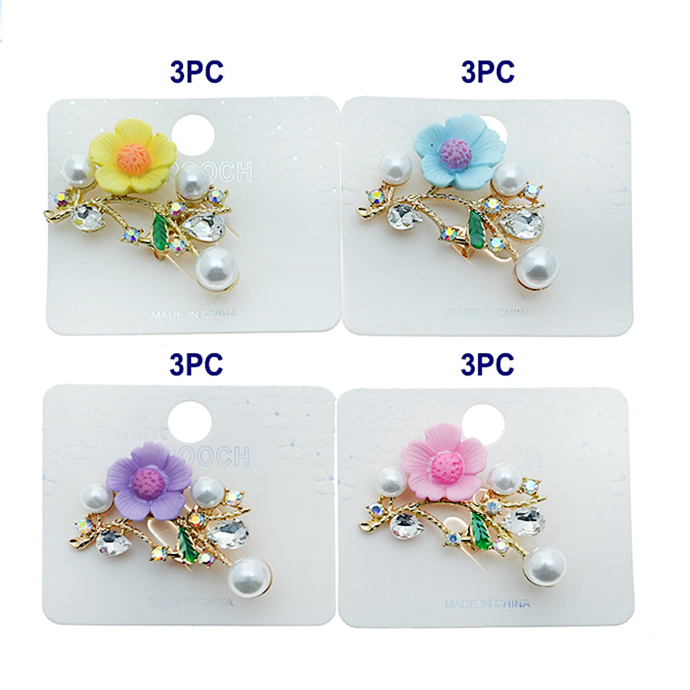 Sunflower Pearl Brooch