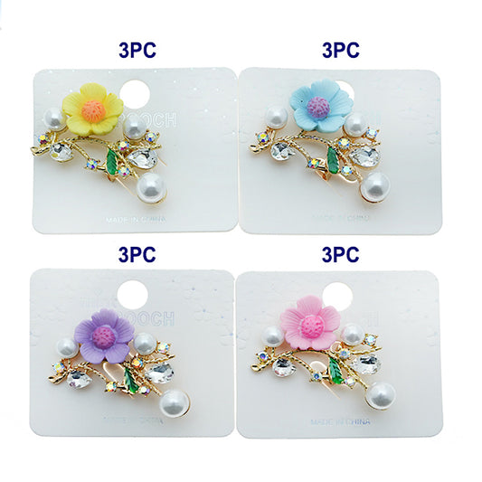 Sunflower Pearl Brooch