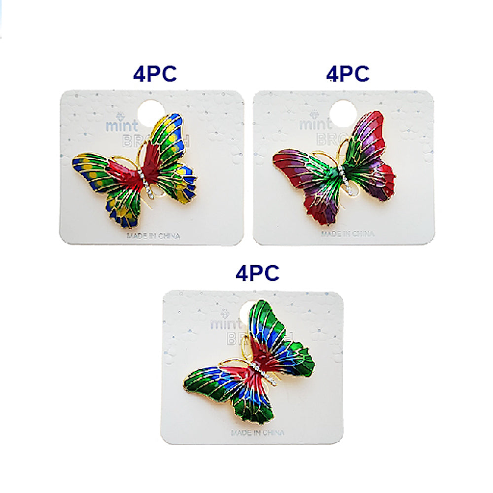 Enamel Butterfly Brooch