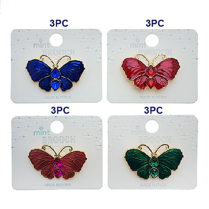 Enamel Butterfly Brooch