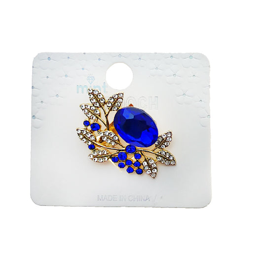 Abstract Crystal Brooch