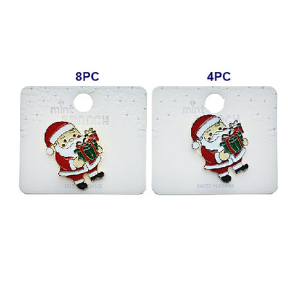 Enamel Christmas Santa Brooch Pin