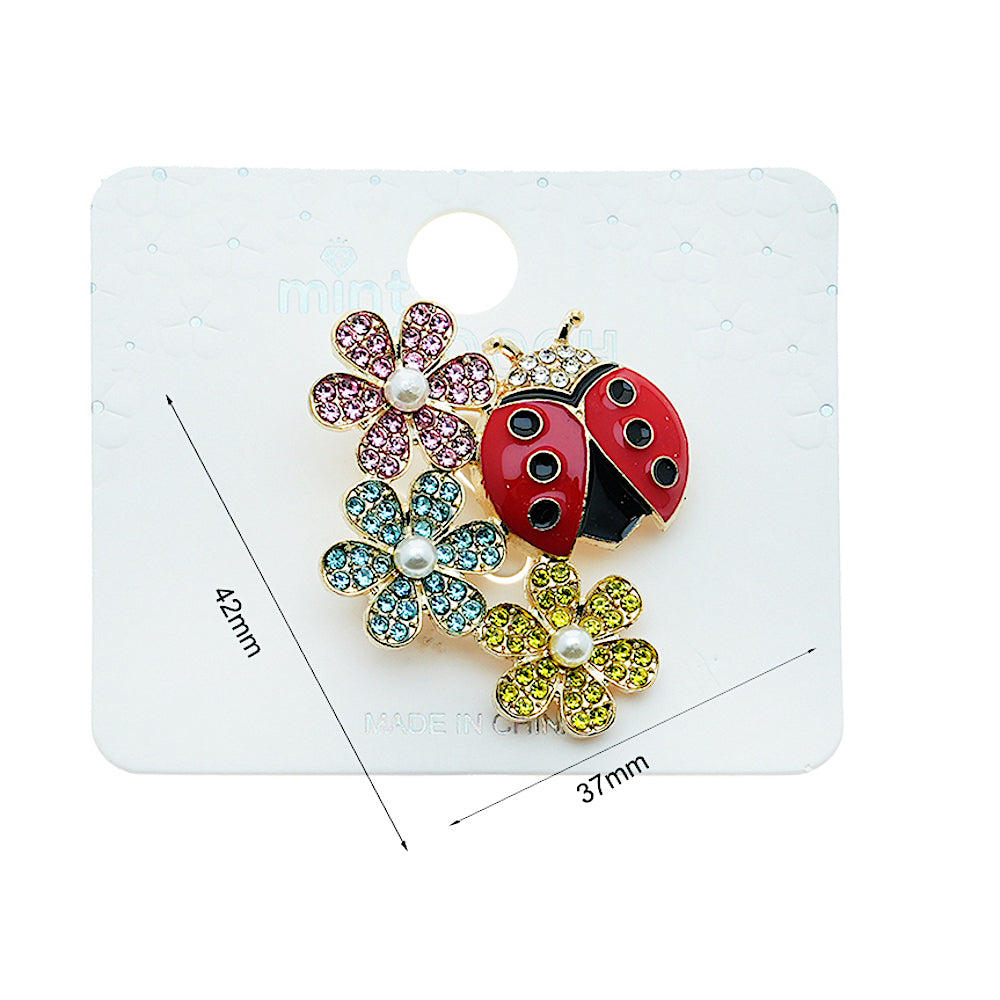 Enamel Ladybug Brooch