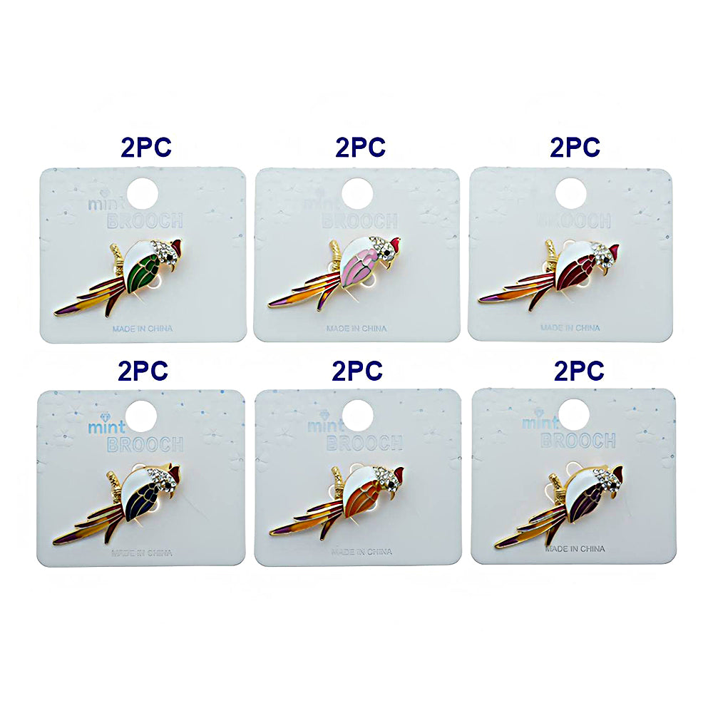 Enamel Cockatiel Brooch