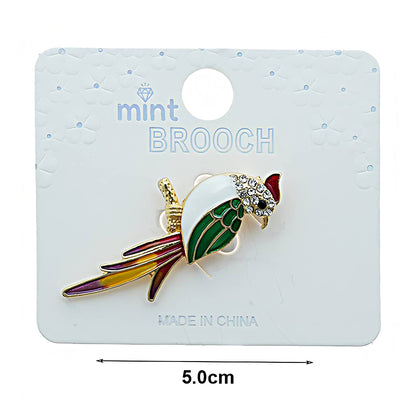 Enamel Cockatiel Brooch