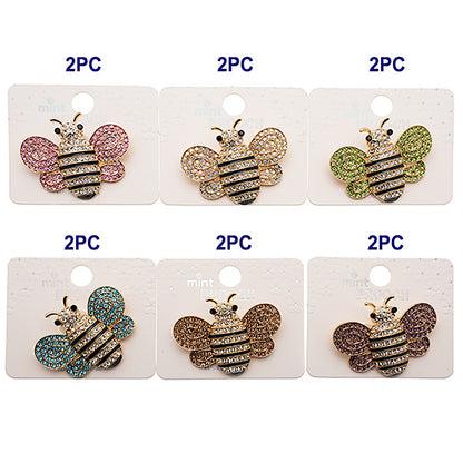 Rhinestone Bee Brooch