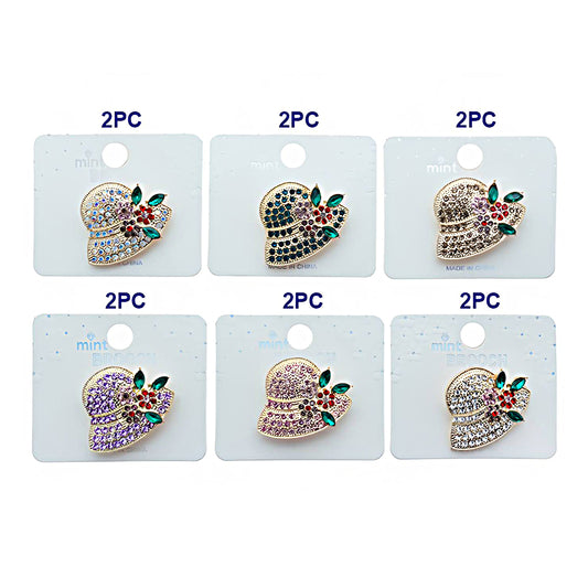 Rhinestone Sunhat Brooch