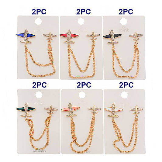 Airplane Chain Brooch
