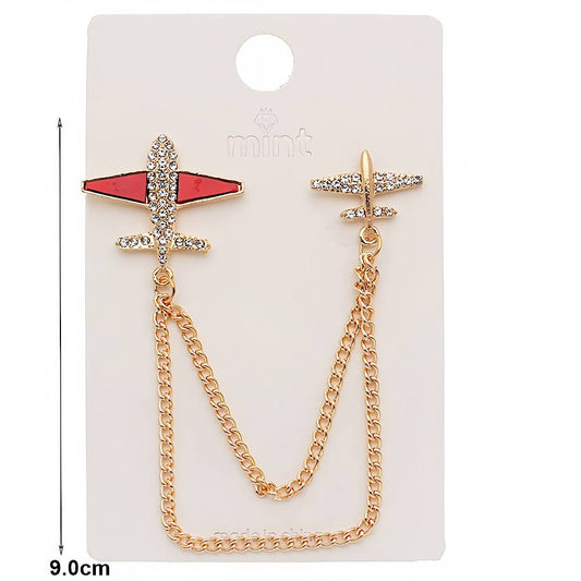 Airplane Chain Brooch