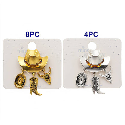 Western Cowboy Hat Charm Brooch Pin