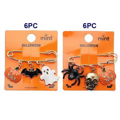 Halloween Charm Safety Pin Brooch Pin