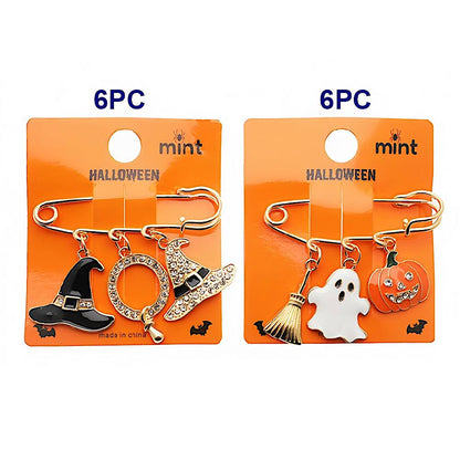 Halloween Charm Safety Pin Brooch Pin