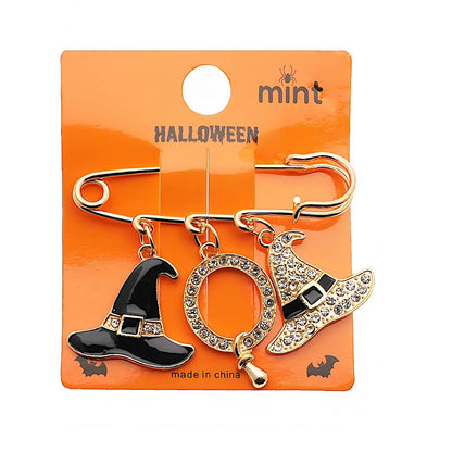 Halloween Charm Safety Pin Brooch Pin