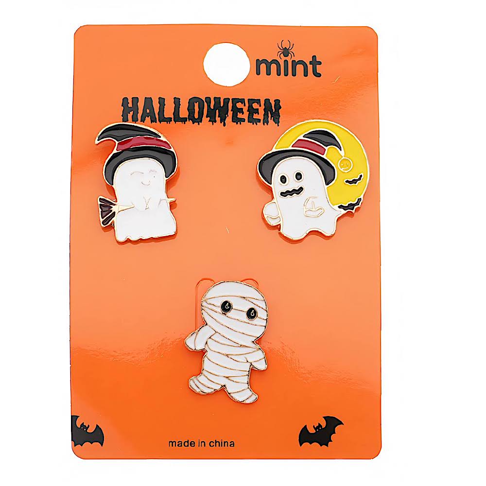 Halloween Assorted Enamel Character Pin Sets