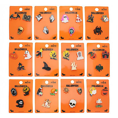 Halloween Assorted Enamel Character Pin Sets