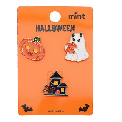 Halloween Assorted Enamel Character Pin Sets