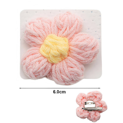 Multi-Functional Crochet Flower Hair Clip & Brooch Pin