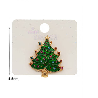 Enamel Christmas Tree Brooch Pin