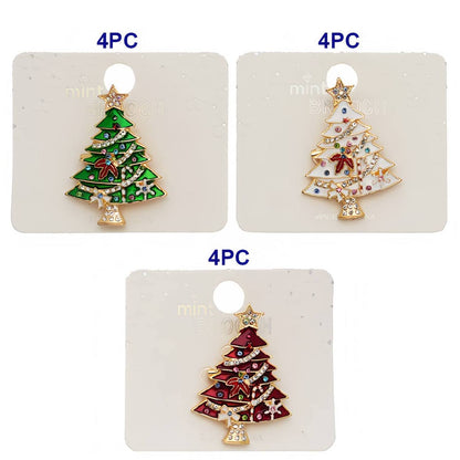 Enamel Christmas Tree Brooch Pin