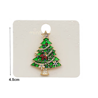 Enamel Christmas Tree Brooch Pin