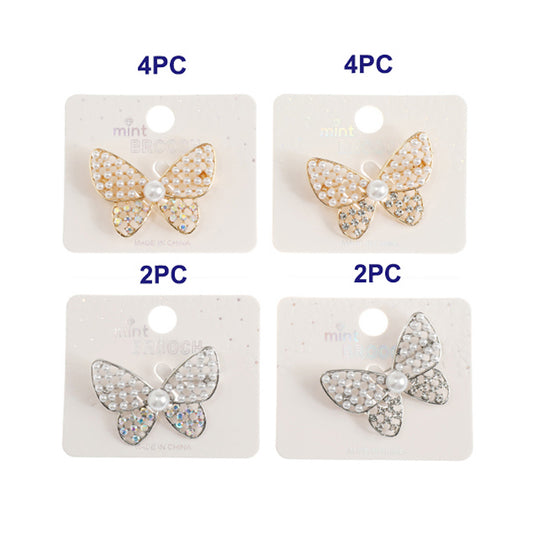 JAH44890 - Pearl Butterfly Brooch