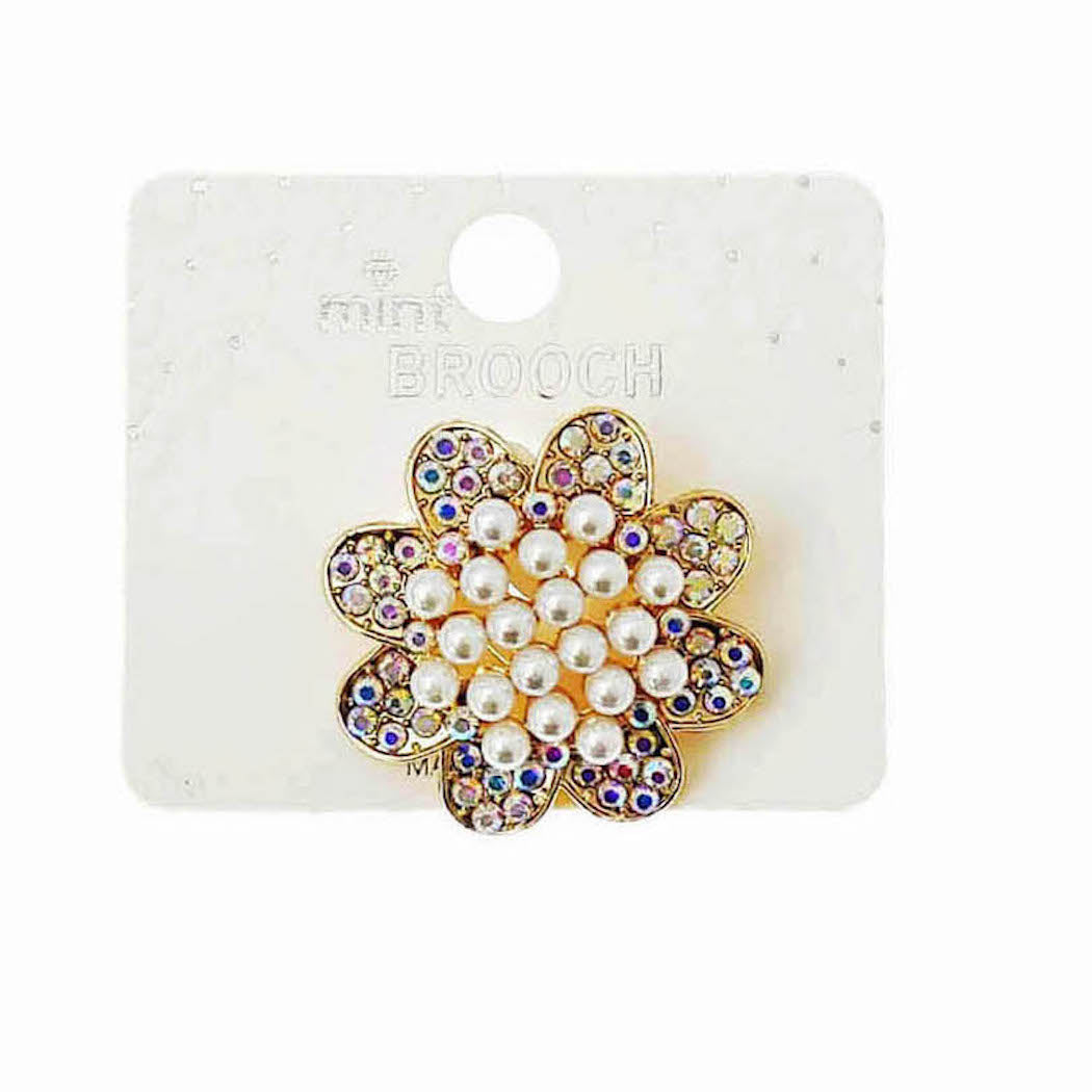 JAH46477 - Pearl Cluster Brooch