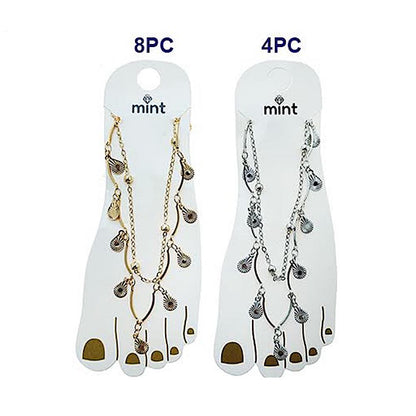 Etched Disc Chain Anklet