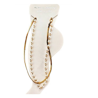 Snake Chain & Pearl Anklet