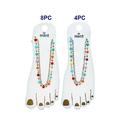 JAK49512 - Multi Color Bead Anklet