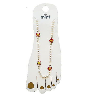 JAK49525 - Daisy & Pearl Anklet