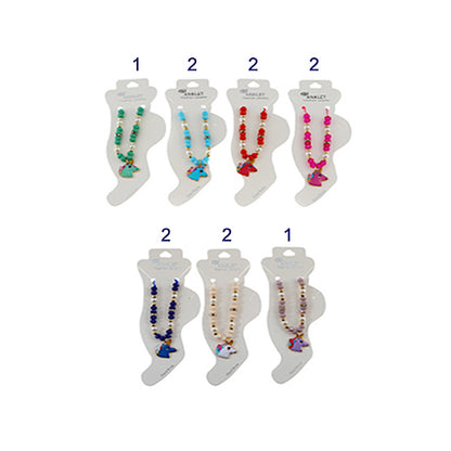 JAK31130 - Unicorn Bead Thread Anklet