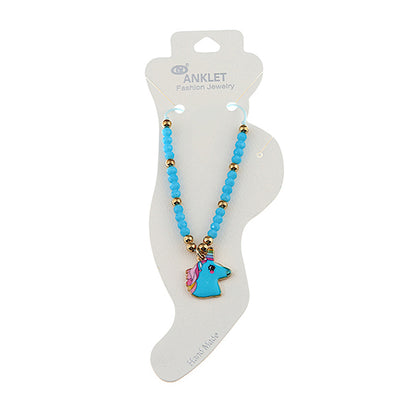 JAK31131 - Unicorn Bead Thread Anklet