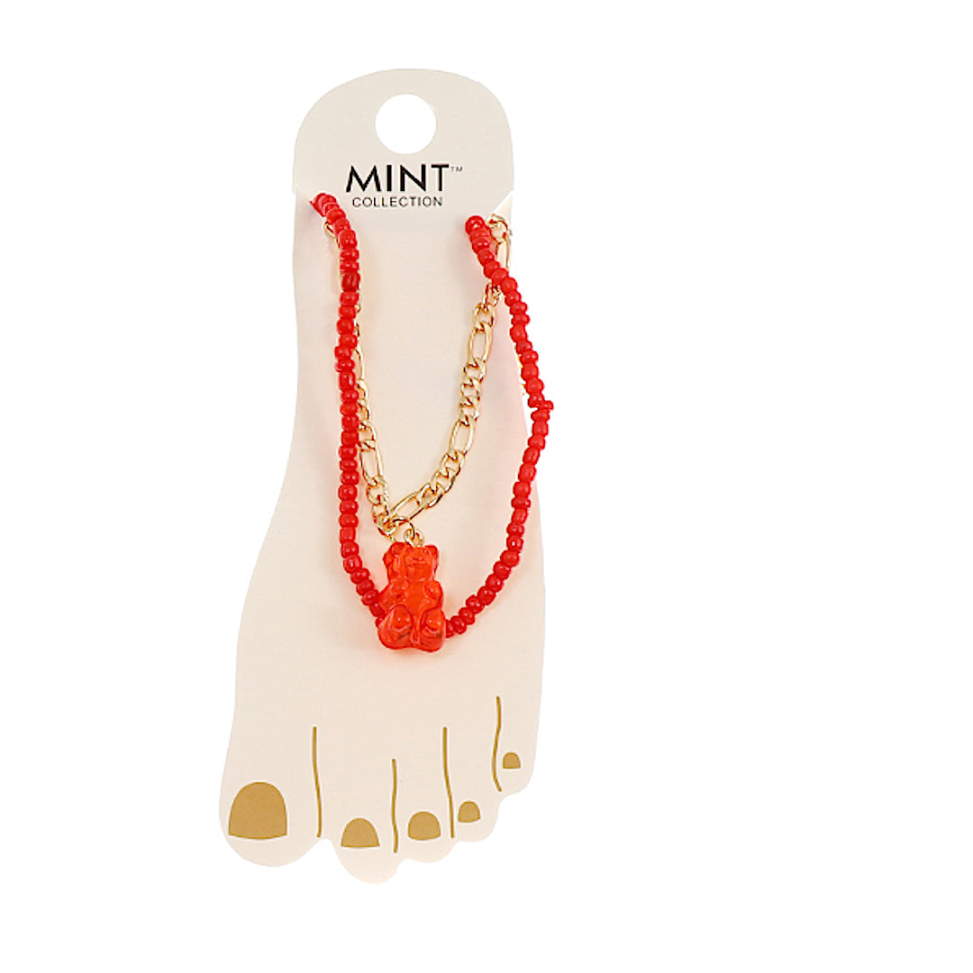 JAK39540 - Gummy Bear Bead Anklet