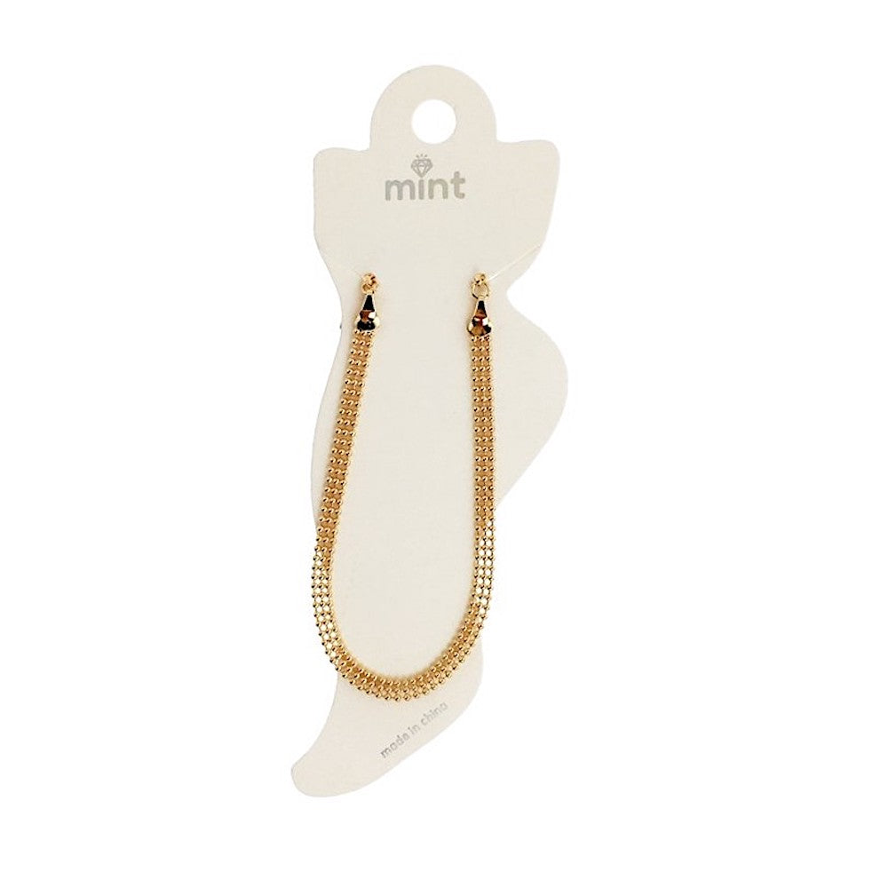 JAK5016 - Triple Layer Chain Anklet