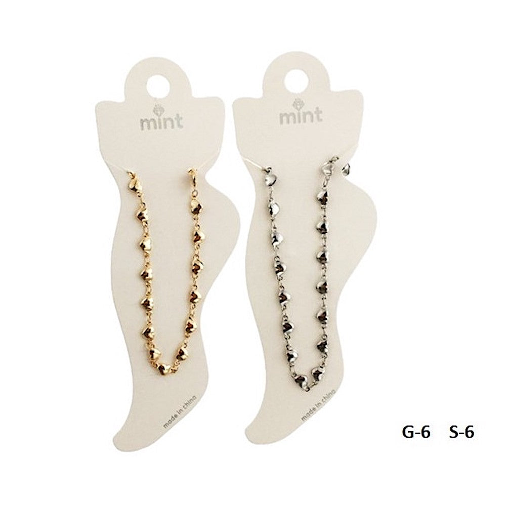 JAK5017 - Puffy Heart Anklet