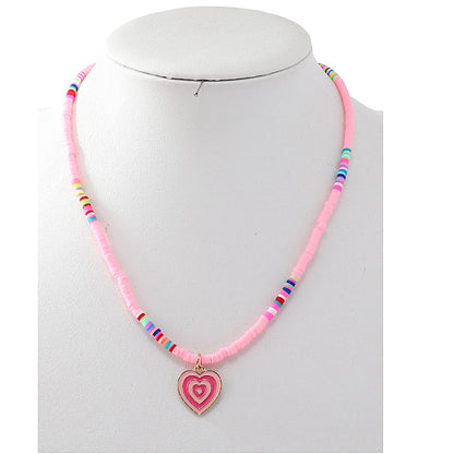 JAN43375 - Beaded Heart Necklace