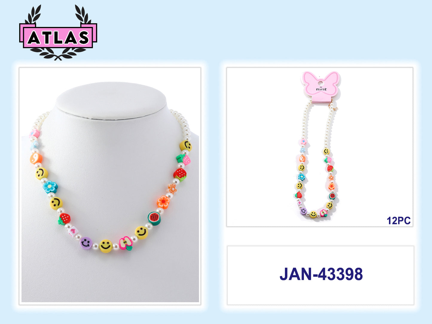 JAN43398 - Beaded Y2K Necklace