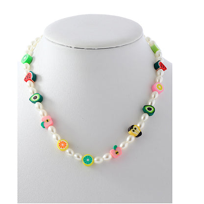 JAN43400 - Beaded Y2K Fruit Necklace