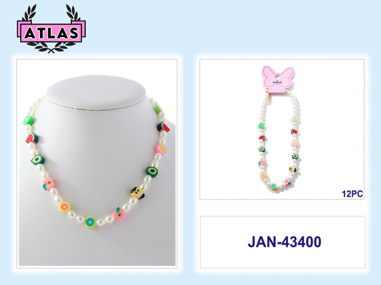 JAN43400 - Beaded Fruit Necklace