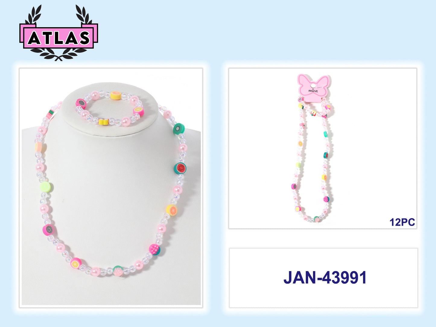 JAN43991 - Fruit Necklace & Bracelet Set