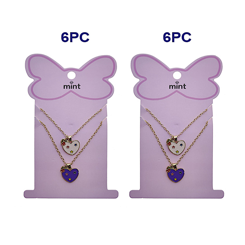 Heart Charm BFF Necklace Set