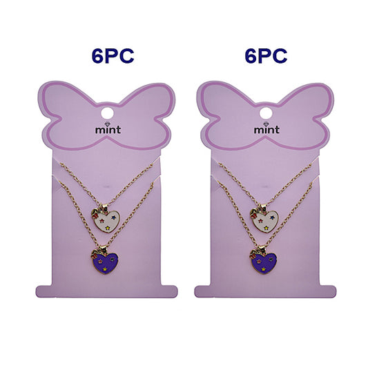 Heart Charm BFF Necklace Set