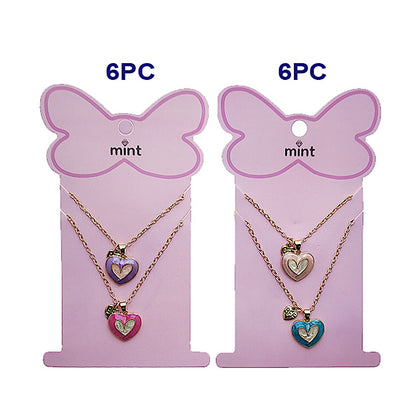 Heart Charm BFF Necklace Set